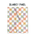 Groovy Flowers Fabric Blanket Panel BP-44