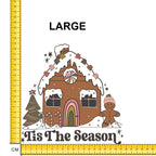 Groovy Gingerbread House Iron on Fabric Heat Transfer DTF-90