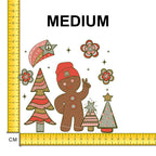Groovy Gingerbread Man Iron on Fabric Heat Transfer DTF-95