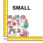 Groovy Pink Christmas Iron on Fabric Heat Transfer DTF-92