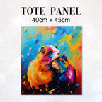 TOTE Guinea Pig Love Fabric Bag Panel