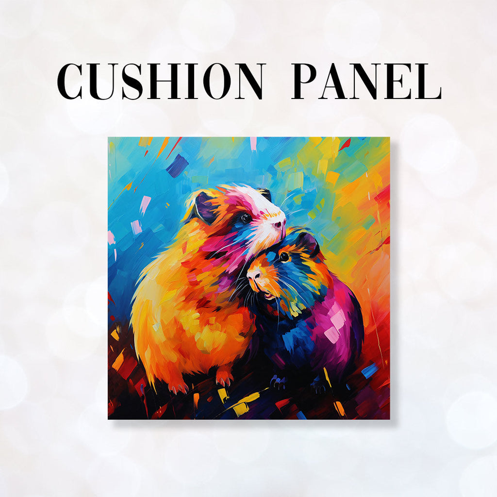CUSHION Fabric Panel Guinea Pig Love