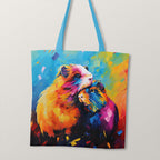 TOTE Guinea Pig Love Fabric Bag Panel