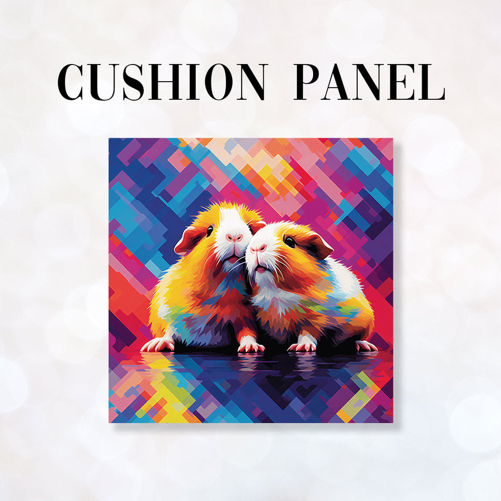 CUSHION Fabric Panel Guinea Pig Pop Art