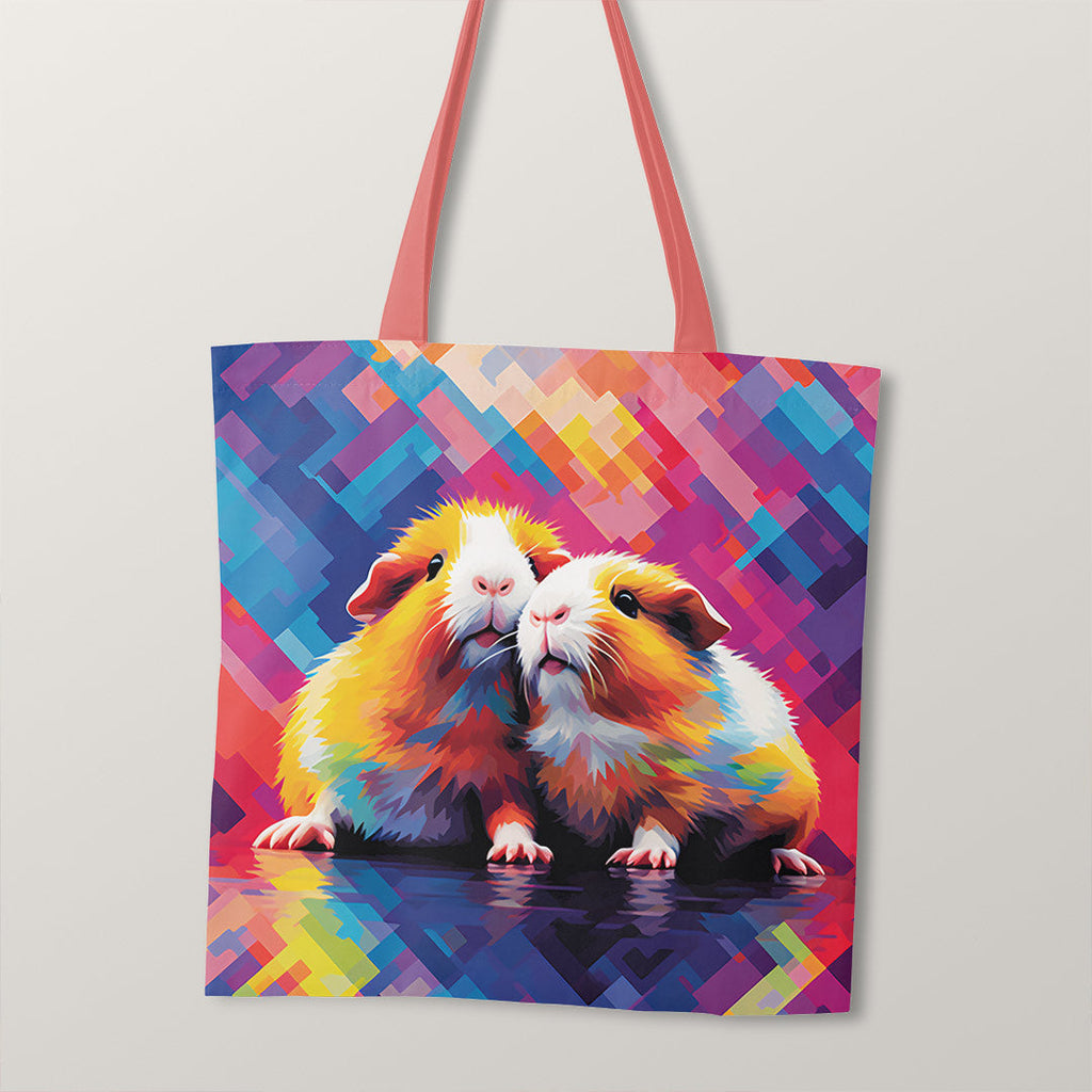 TOTE Guinea Pig Pop Art Fabric Bag Panel