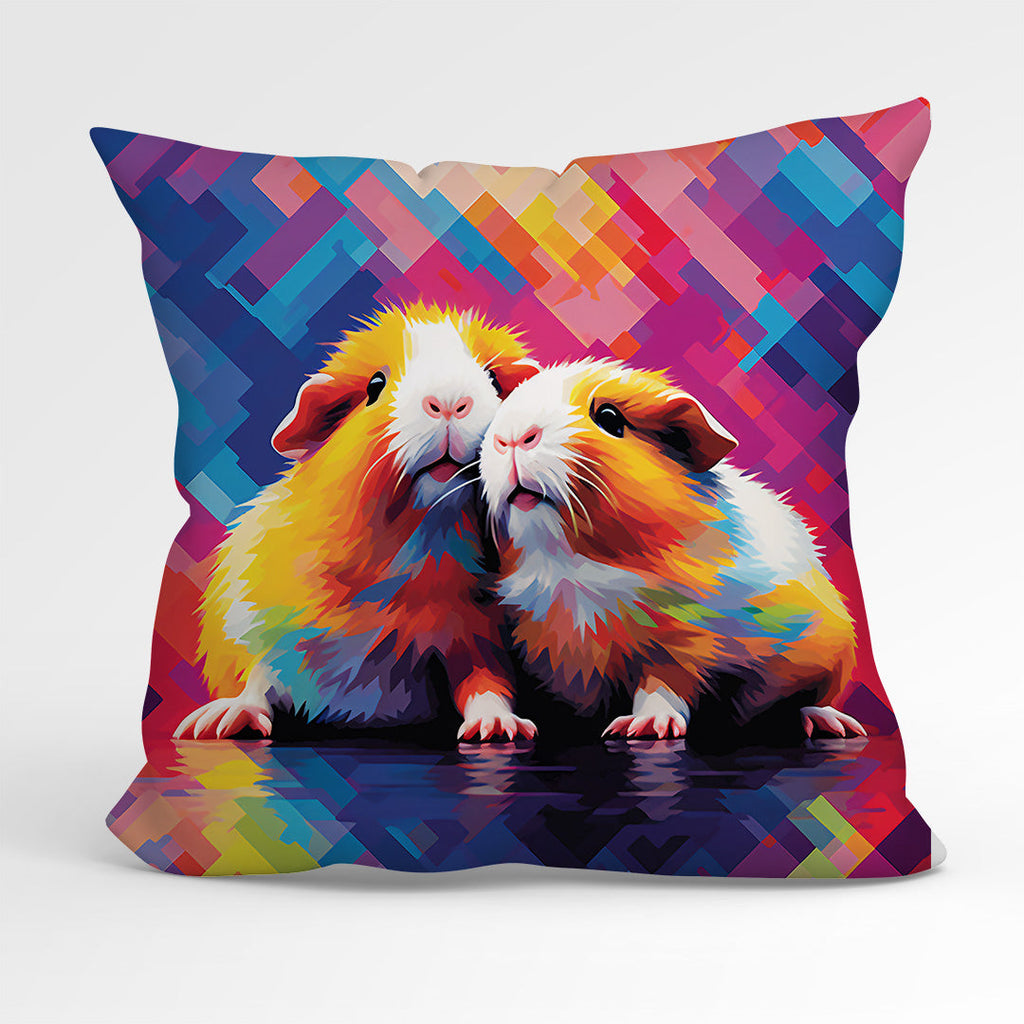CUSHION Fabric Panel Guinea Pig Pop Art