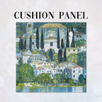 CUSHION Fabric Panel Gustav Klimt Kirche in Cassone