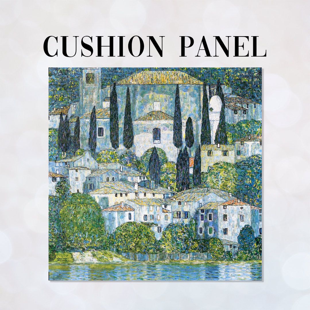 CUSHION Fabric Panel Gustav Klimt Kirche in Cassone