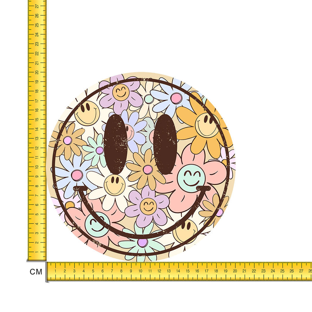 Happy Iron on Fabric Heat Transfer DTF-242
