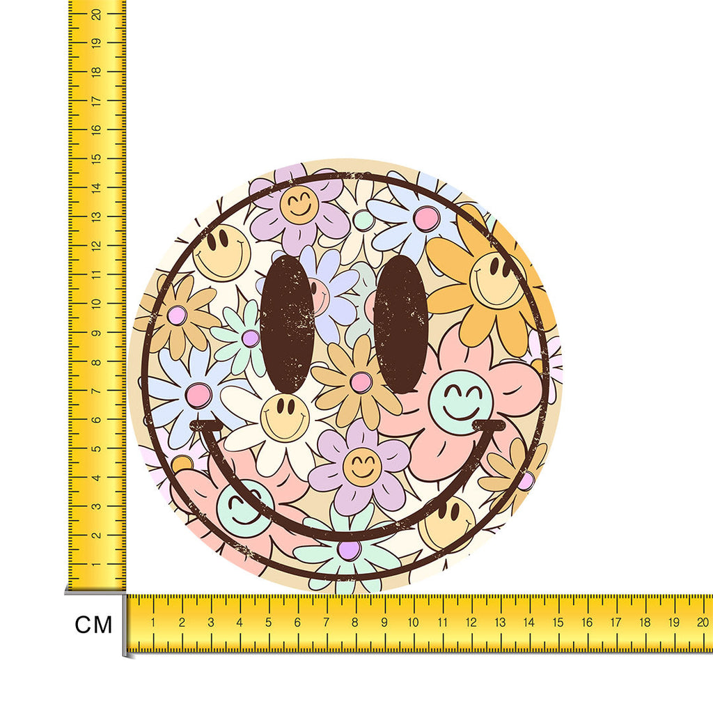 Happy Iron on Fabric Heat Transfer DTF-242