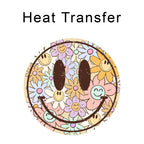 Happy Iron on Fabric Heat Transfer DTF-242