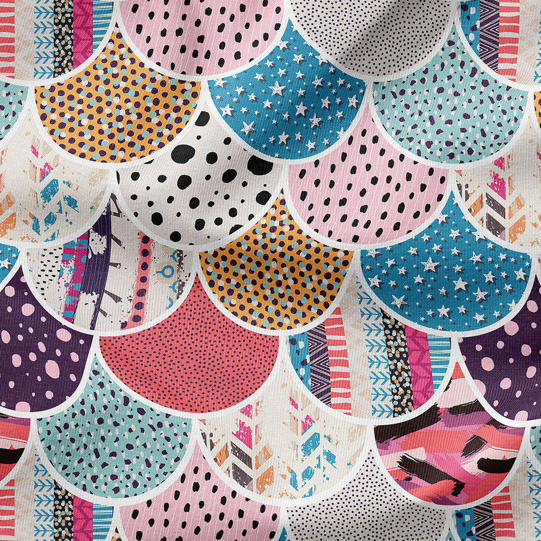 Patchwork Scales Fabric