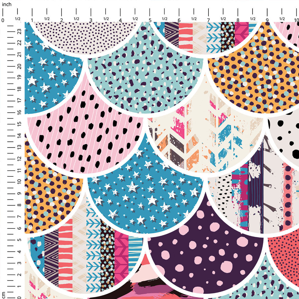 Patchwork Scales Fabric