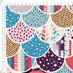 Patchwork Scales Fabric