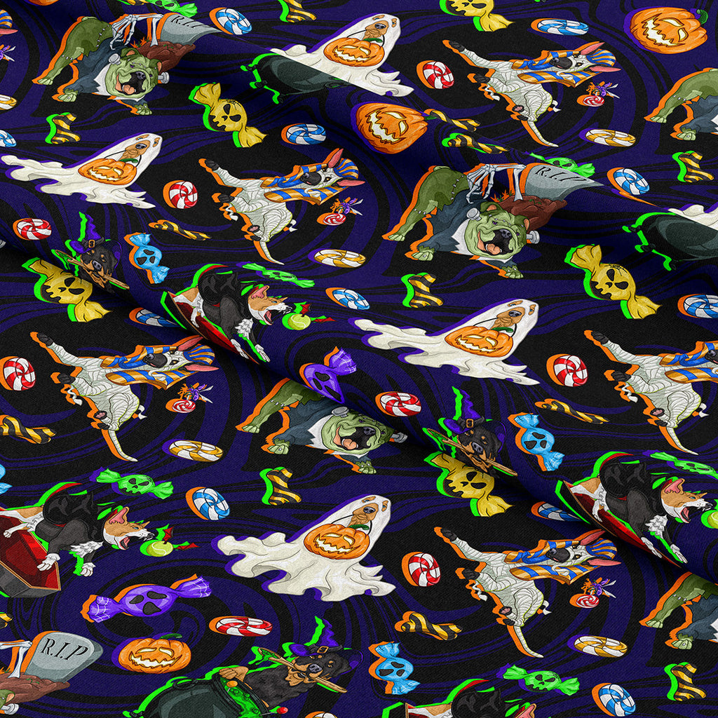 Halloween Dogs Fabric