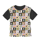 Halloween Mashup Patches Fabric