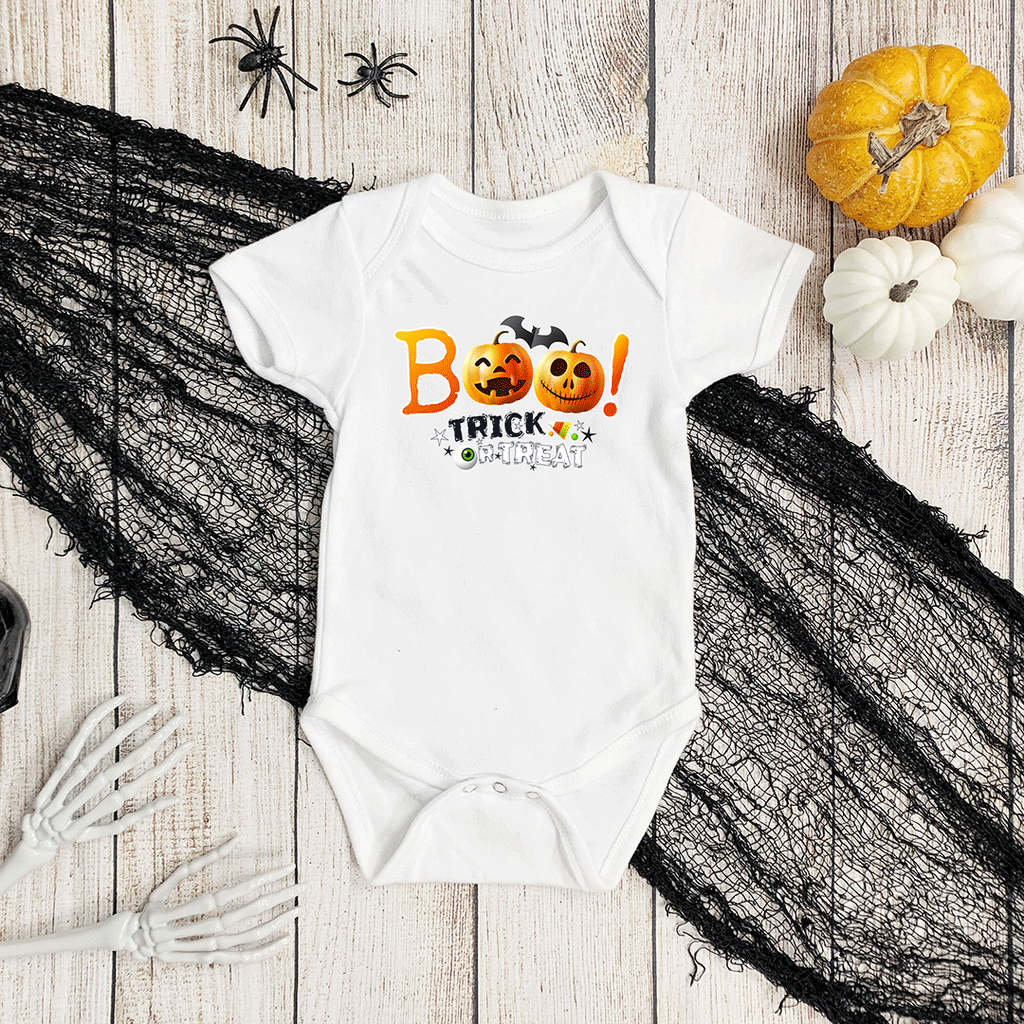 Trick or Treat Iron on fabric heat transfer DTF-64