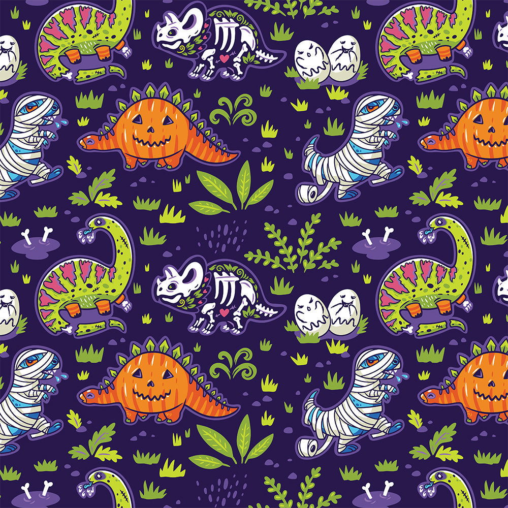 Halloween Dinos Fabric