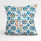 Happy Blue Ikat Fabric