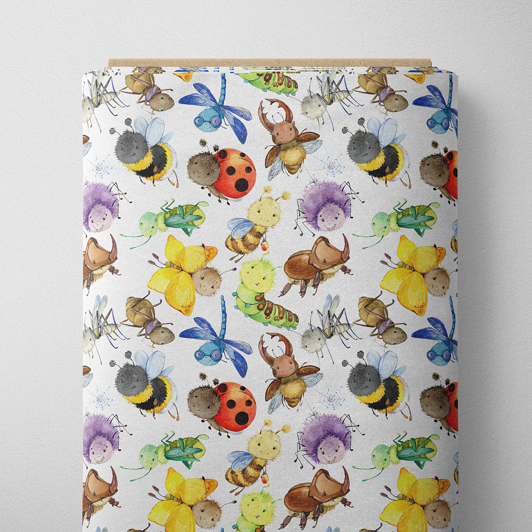 Happy Bugs Fabric