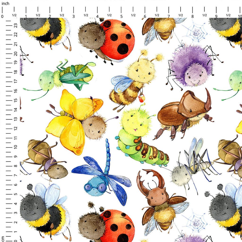 Happy Bugs Fabric