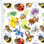 Happy Bugs Fabric