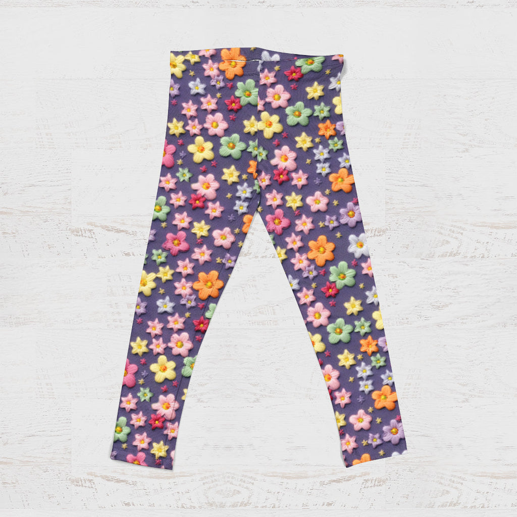 Happy Ditsy Flowers Embroidery Fabric