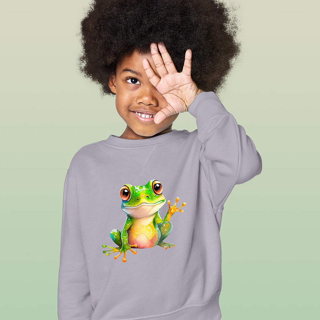 Happy Frog Iron on Fabric Heat Transfer DTF-178