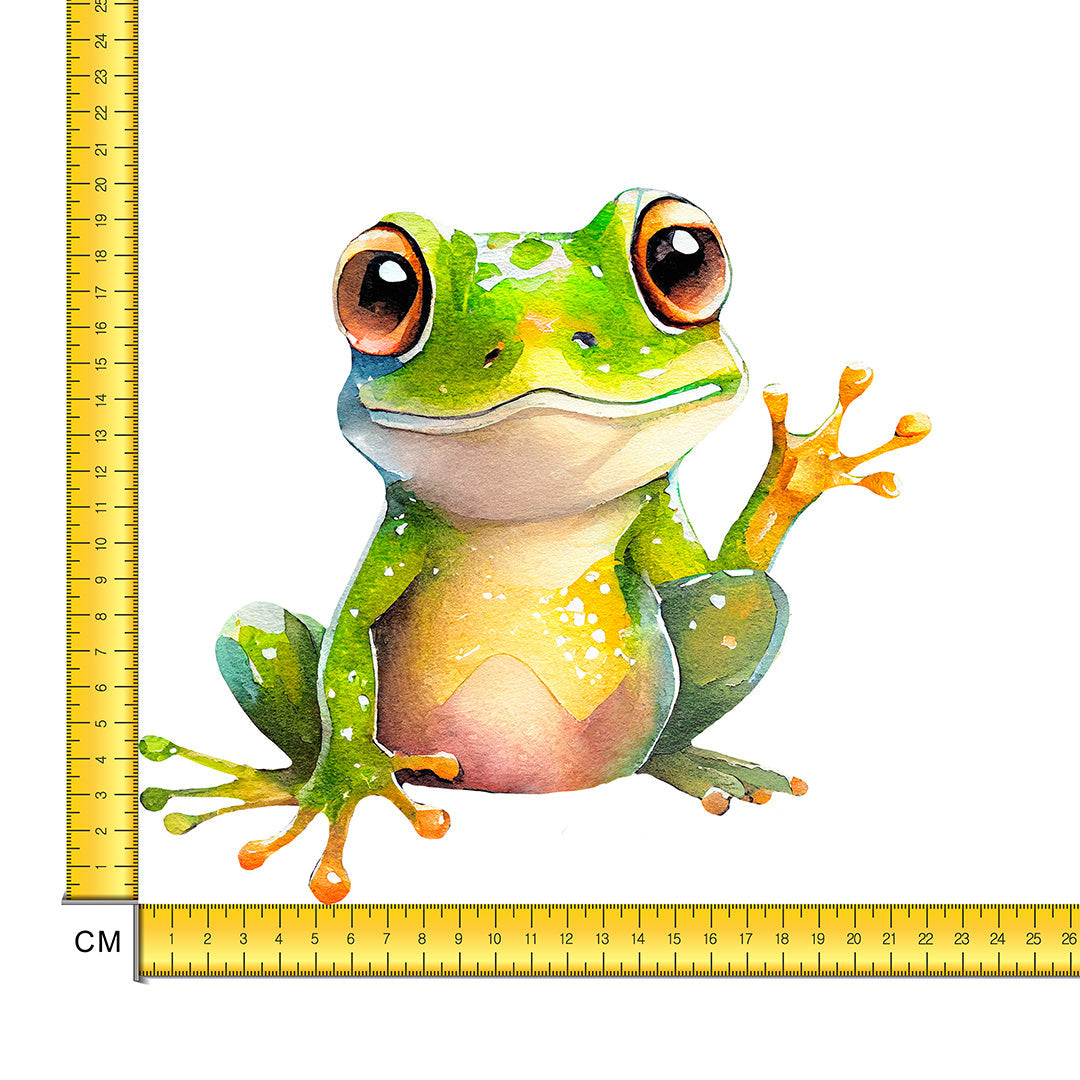 Happy Frog Iron on Fabric Heat Transfer DTF-178