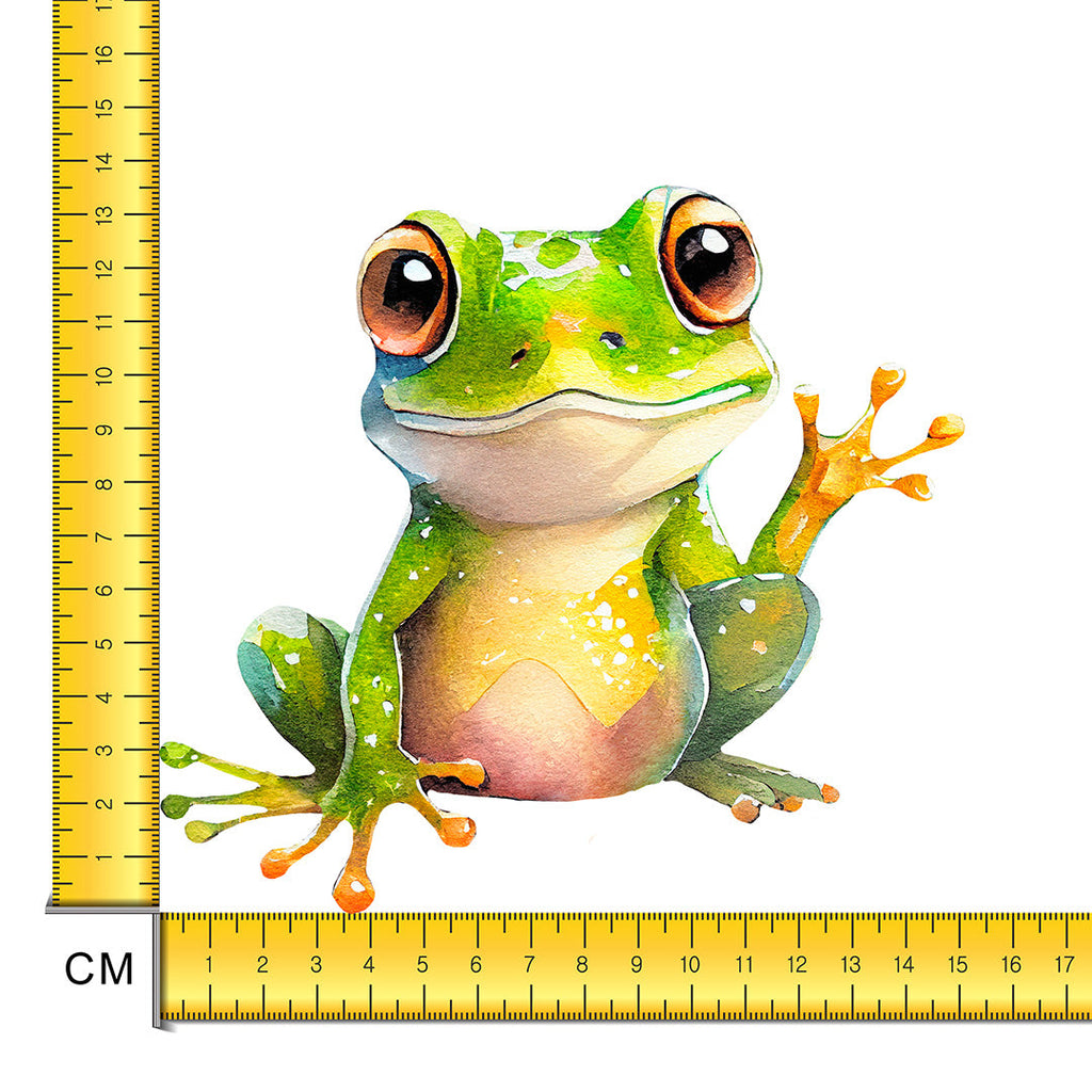 Happy Frog Iron on Fabric Heat Transfer DTF-178