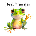 Happy Frog Iron on Fabric Heat Transfer DTF-178