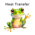 Happy Frog Iron on Fabric Heat Transfer DTF-178
