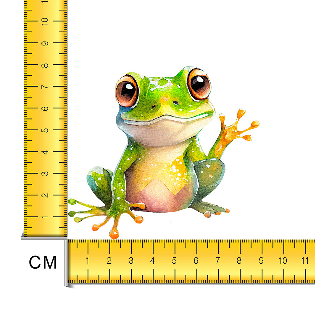 Happy Frog Iron on Fabric Heat Transfer DTF-178