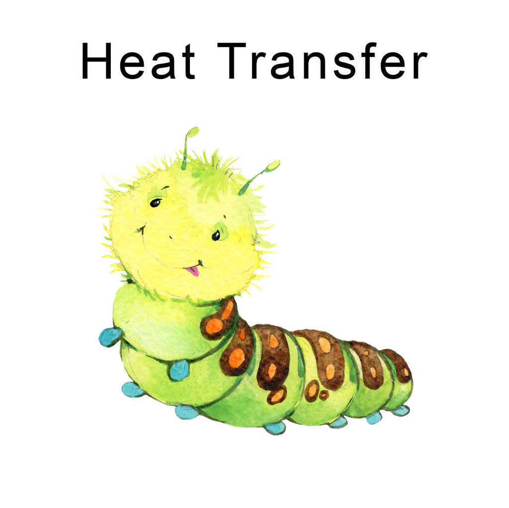 Happy Bugs Caterpillar Iron on fabric heat transfer DTF-57