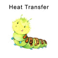 Happy Bugs Caterpillar Iron on fabric heat transfer DTF-57