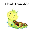 Happy Bugs Caterpillar Iron on fabric heat transfer DTF-57