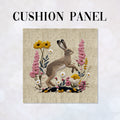CUSHION Panel Hare on Linen 3 CP-1063