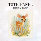 TOTE Fabric Bag Panel Cute Fawn Hazel TP-309