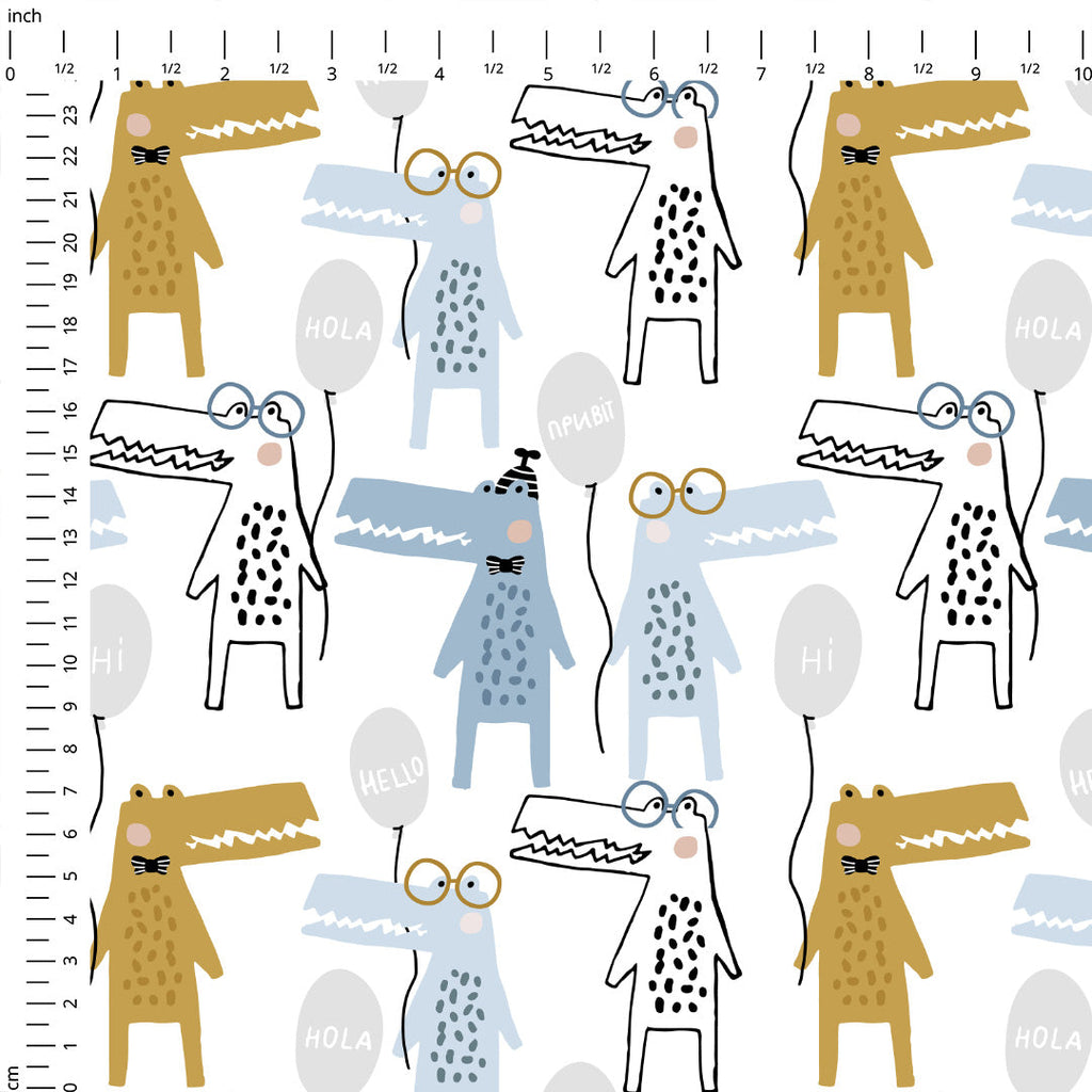 Hello Crocs Fabric