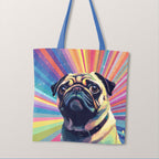 TOTE Hello Pug Fabric Bag Panel TP-135