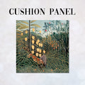 CUSHION Fabric Panel Henri Rousseau In the Tropical Forest