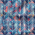 Herringbone Blue Fabric