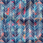 Herringbone Blue Fabric