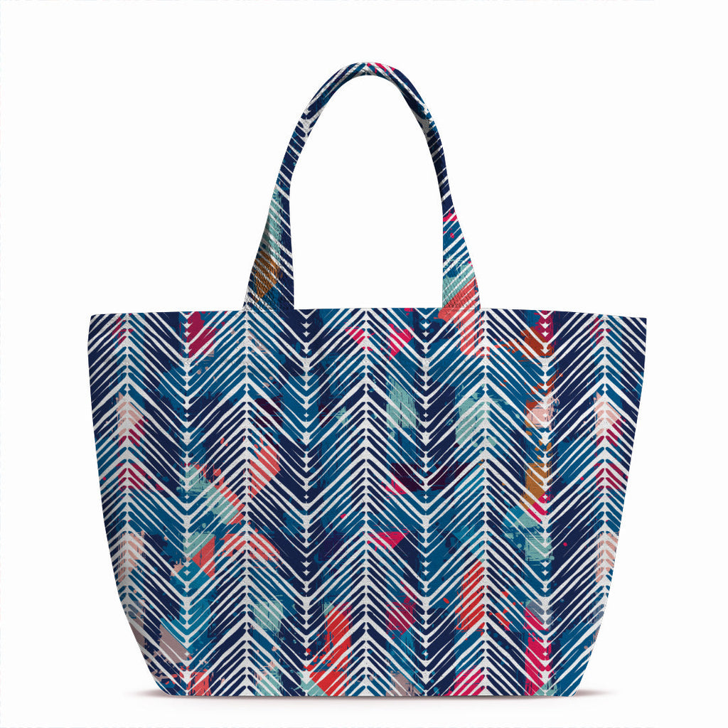 Herringbone Blue Fabric