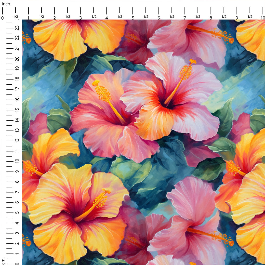 Hibiscus Fabric