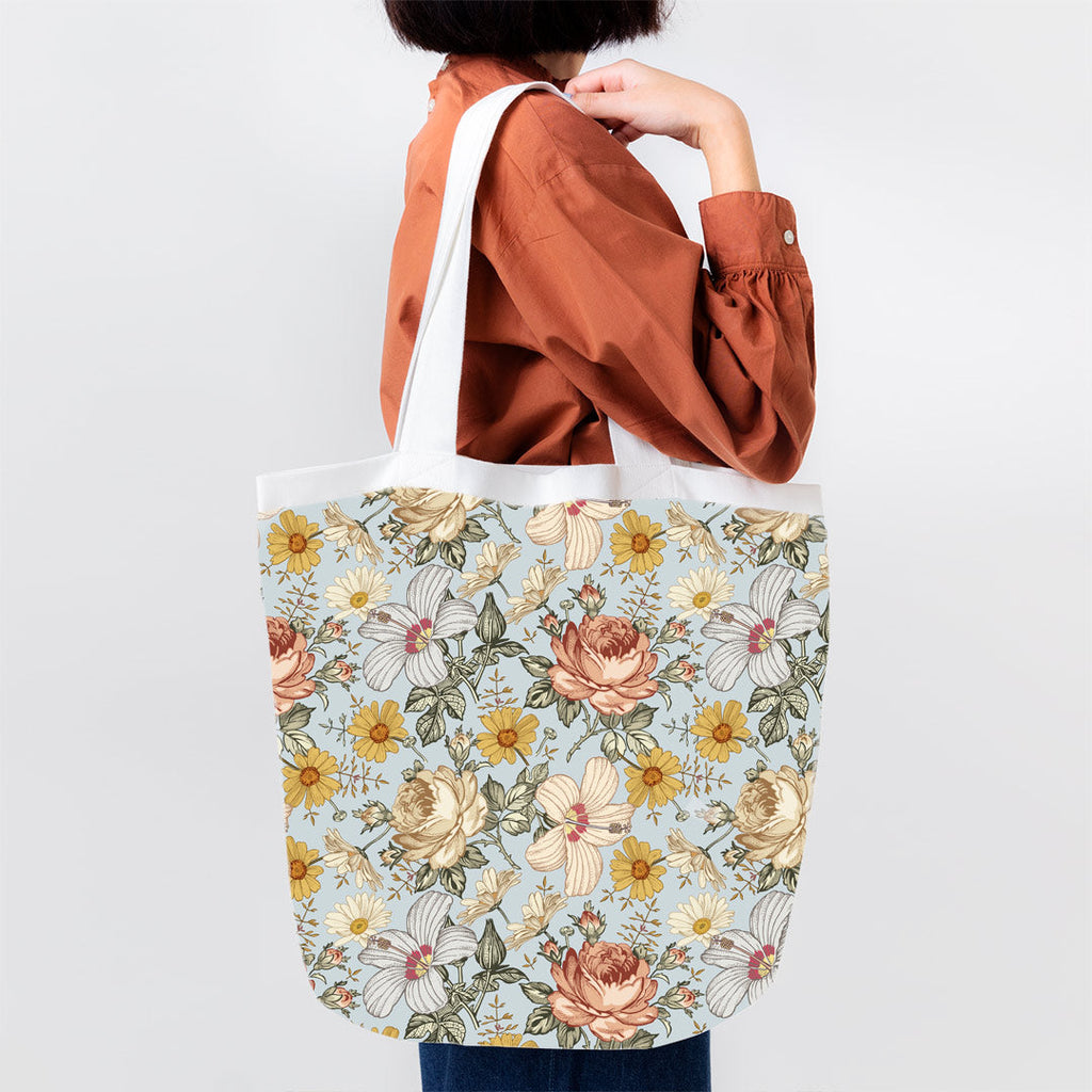 Hibiscus Blue Fabric