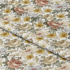 Hibiscus Cream Fabric