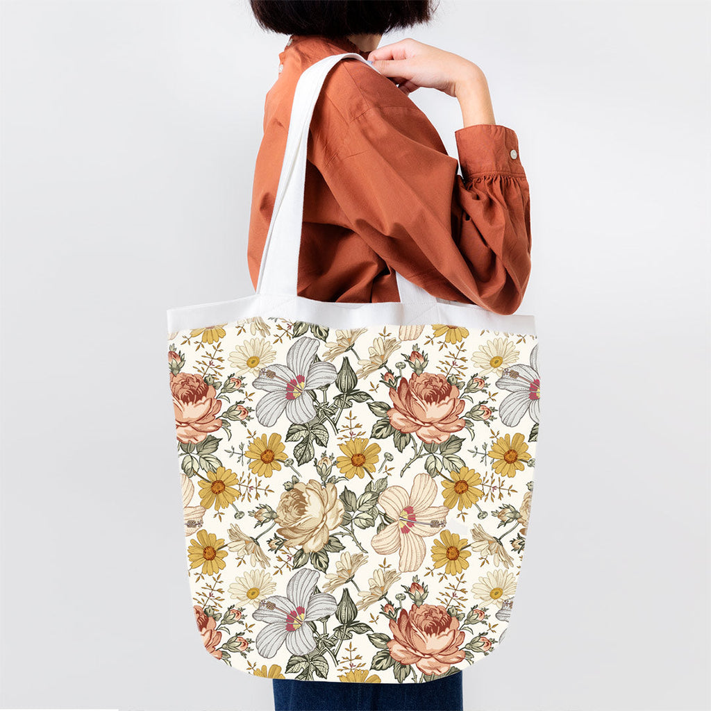 Hibiscus Cream Fabric