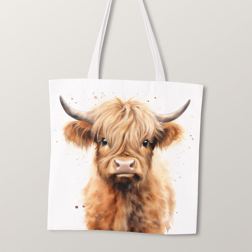 TOTE Highland Coo Fabric Bag Panel