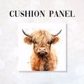 CUSHION Fabric Panel Highland Coo
